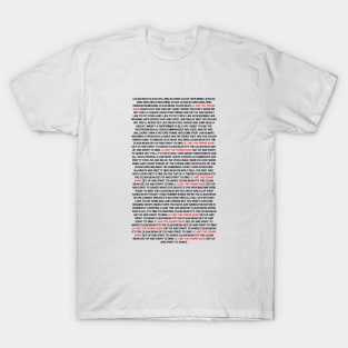 JCPB Clean Bean Lyrics T-Shirt